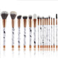 11 sets of marble makeup brush - Lifestyle360store