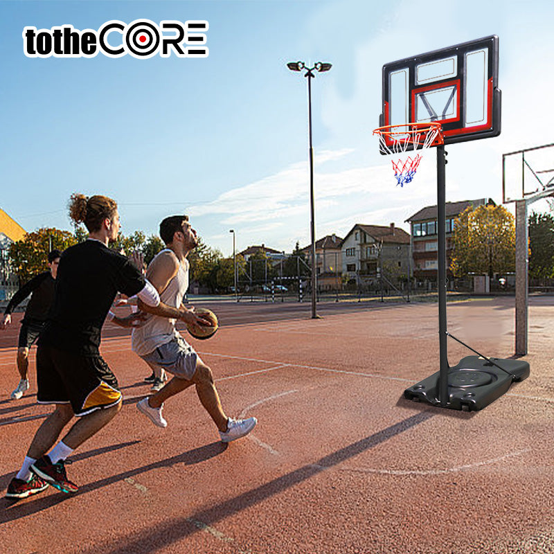 Adjustable Portable Basketball Hoop 4.43–10 FT – Outdoor Basketball Goal with 44" Backboard