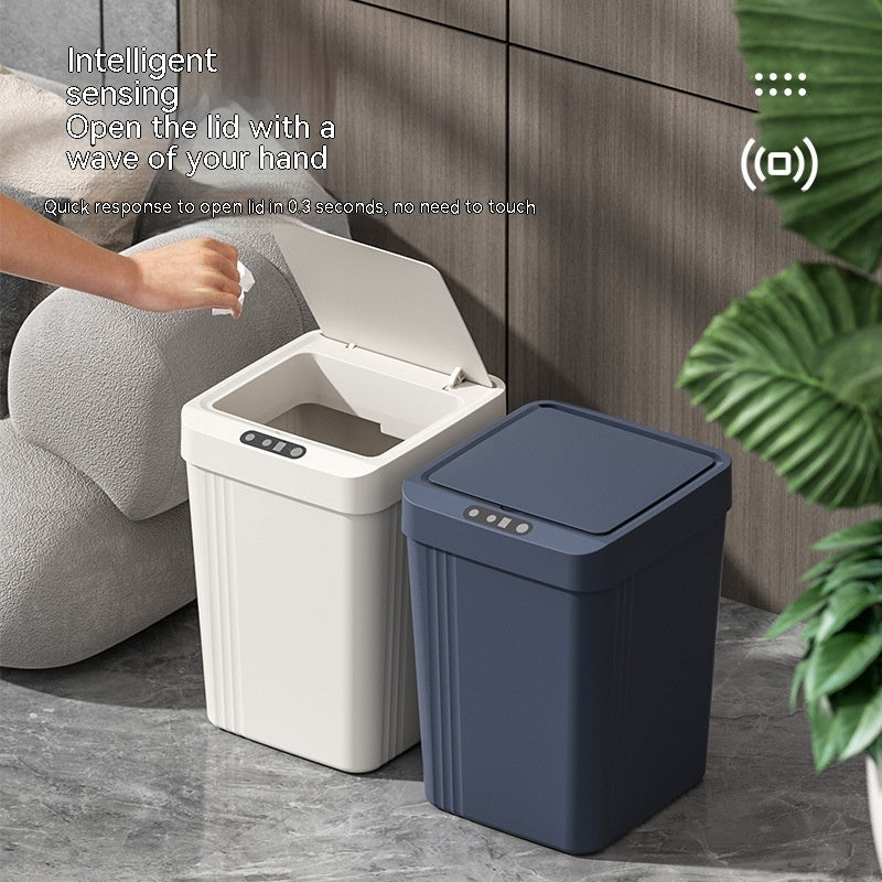 Waterproof Automatic Smart Induction Trash Can With Lid - Lifestyle360store