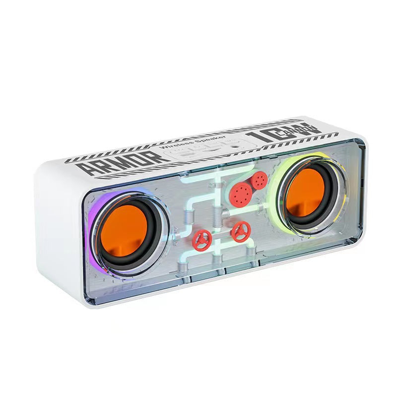 Double Speaker Transparent Mech Wireless Bluetooth Speaker - Lifestyle360store