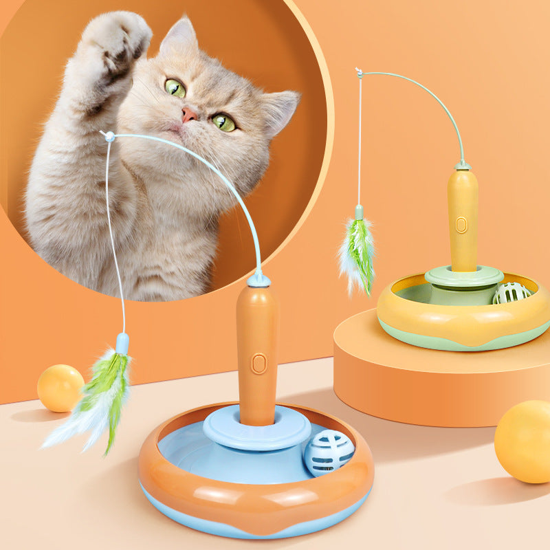 2 In 1 Pet Cat Toy With Feather - Lifestyle360store